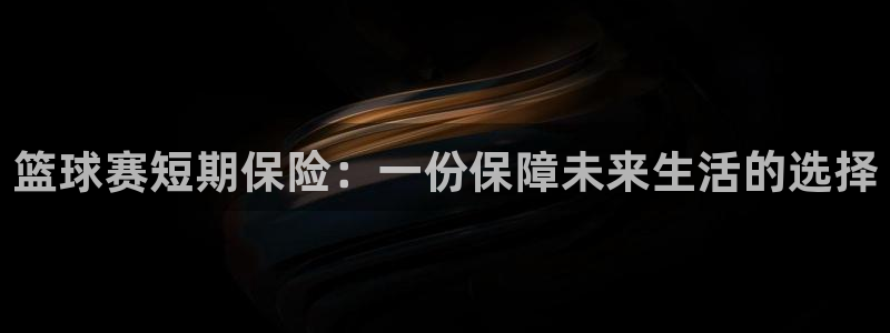 篮球赛短期保险：一份保障未来生活的选择