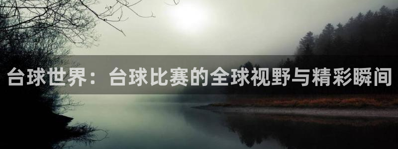 jn江南体育登录入口：台球世界：台球比赛的全球视野与精彩瞬间